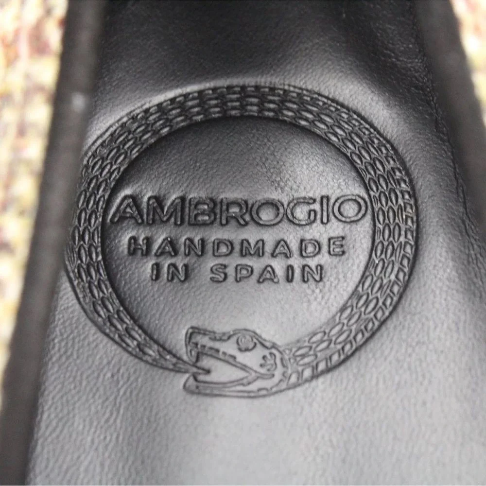 Ambrogio Dellamoda Horsebit Loafers in Rose‎ Houndstooth Size US 10